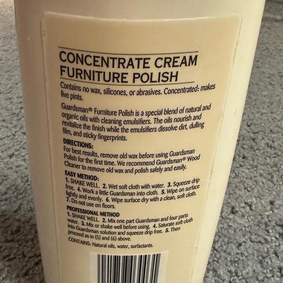 guardsman Other Guardsman Concrete Cream Furniture Polish Wood